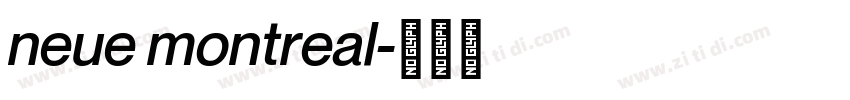 neue montreal字体转换